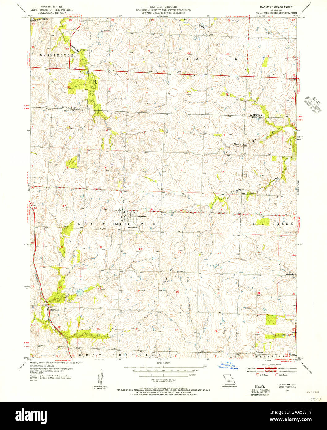 Map of raymore hires stock photography and images Alamy