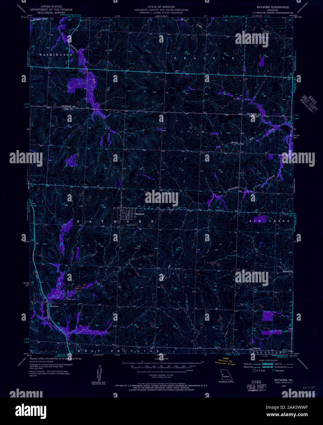Map of raymore hires stock photography and images Alamy