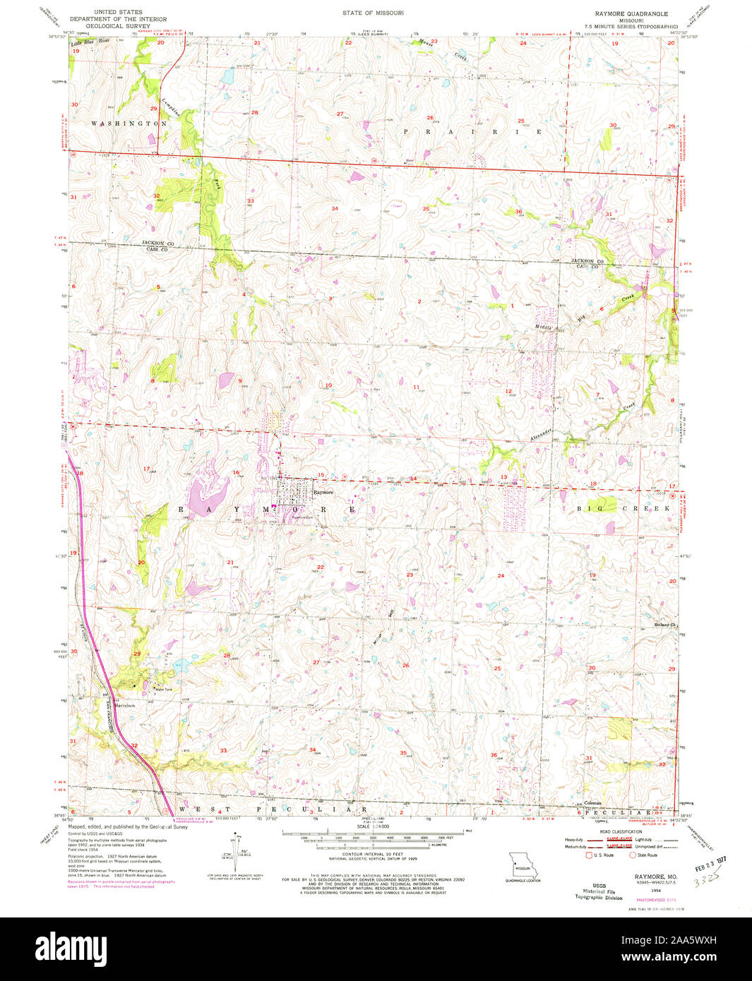 Map of raymore hires stock photography and images Alamy