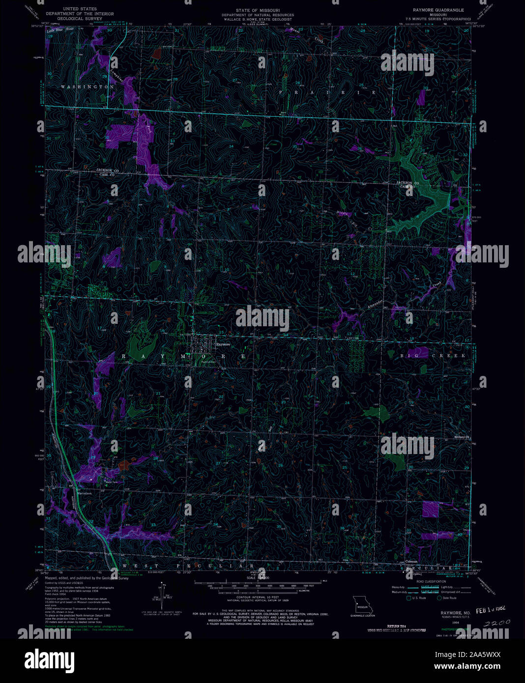 Map of raymore hires stock photography and images Alamy