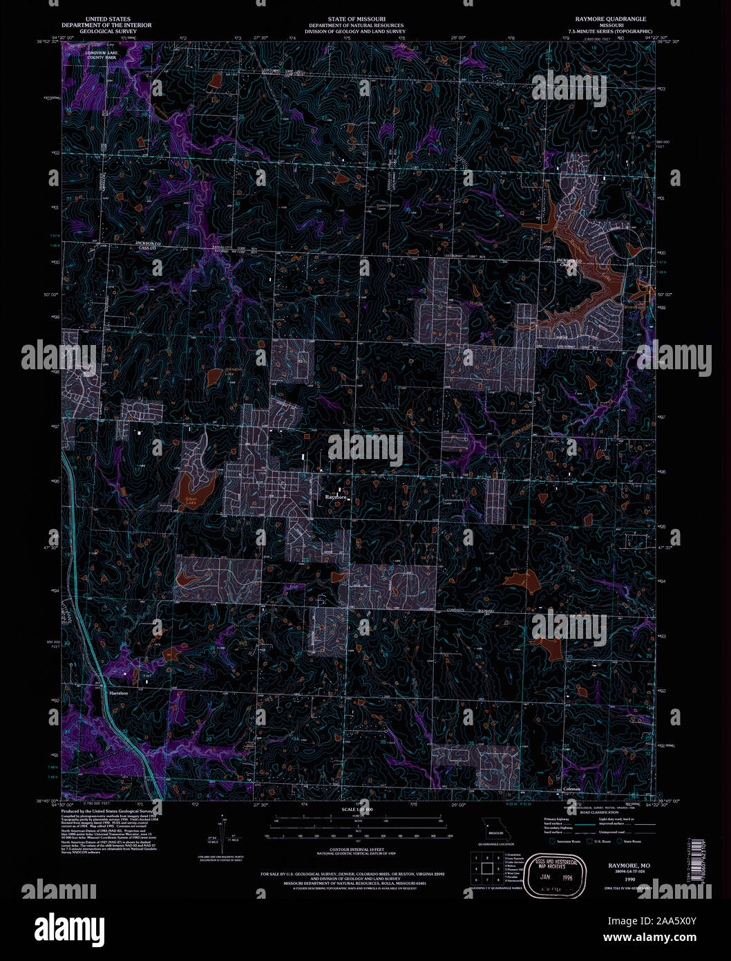 Map of raymore hires stock photography and images Alamy