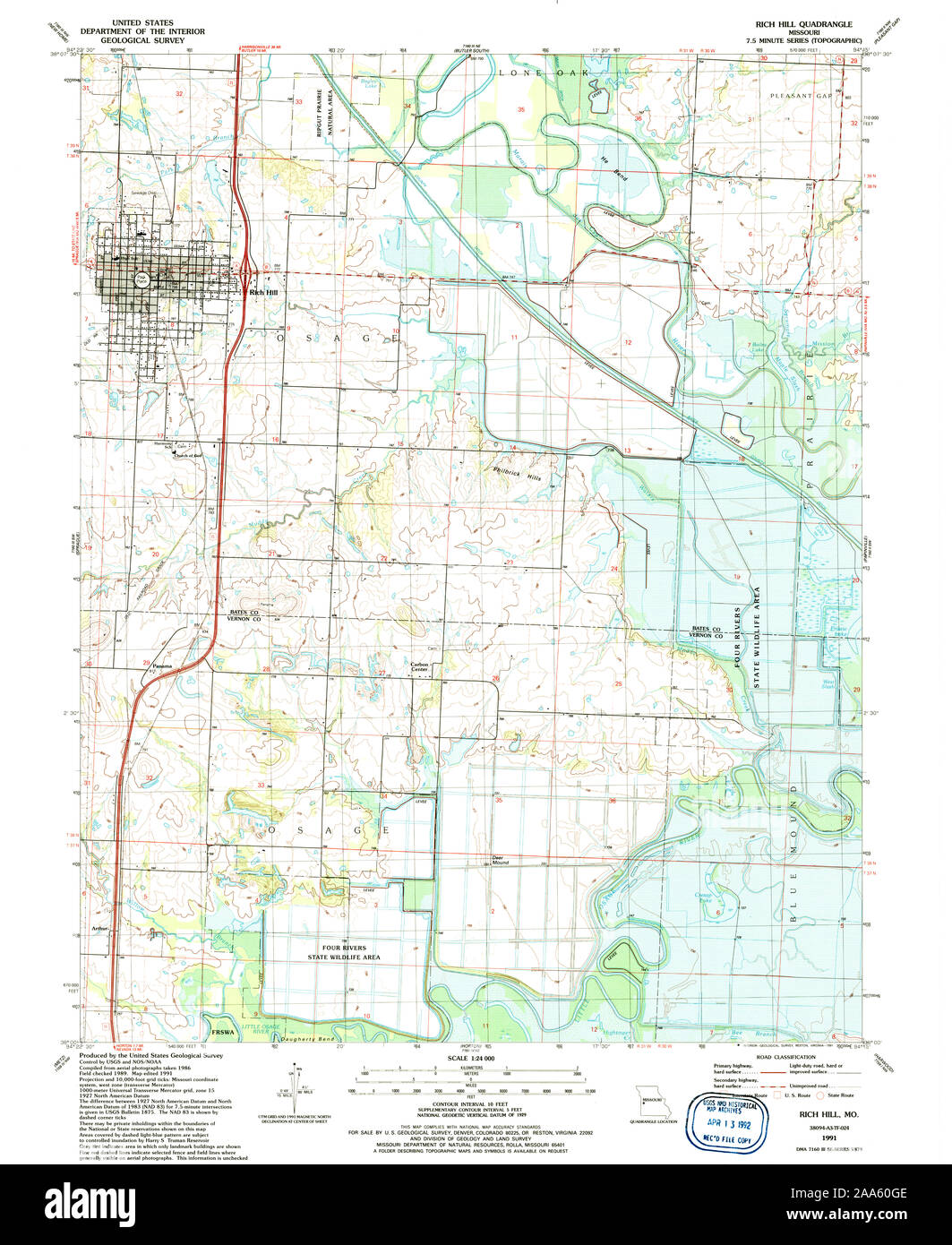 Map of rich hill hires stock photography and images Alamy