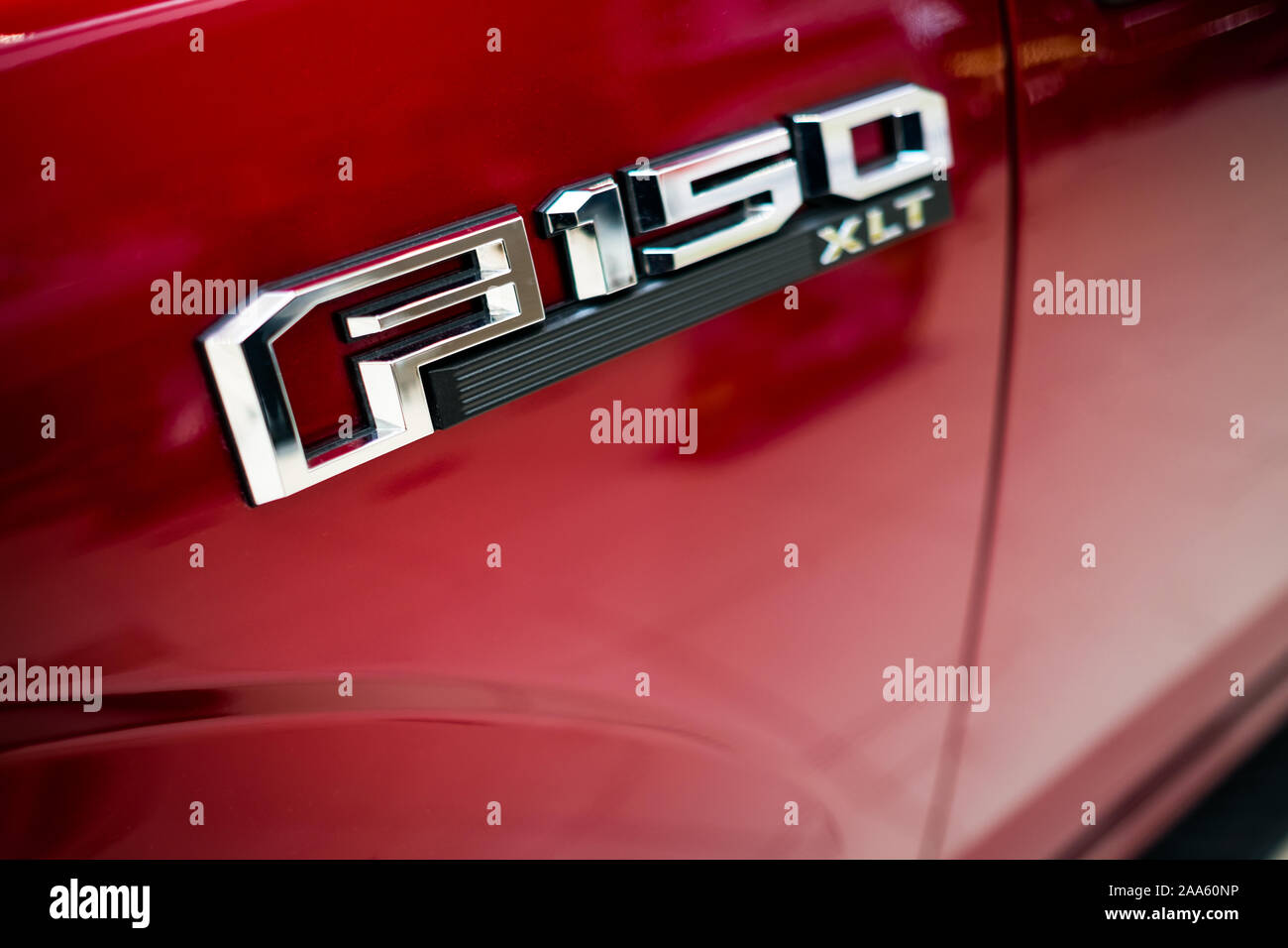 Ford F150 pickup truck logo Stock Photo