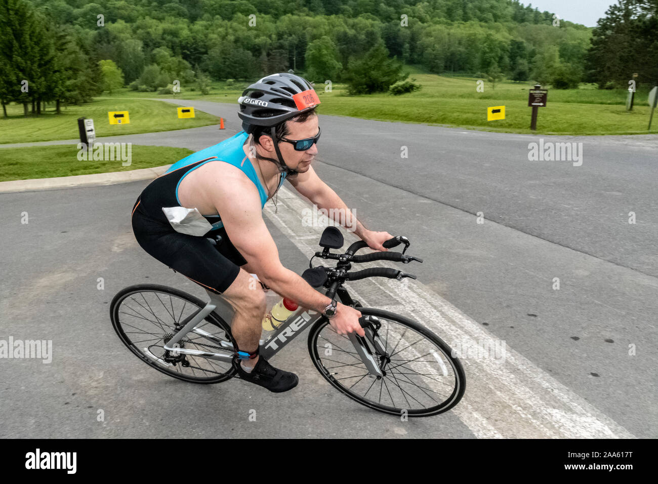Cooperstown Triathlon 2019 Stock Photo