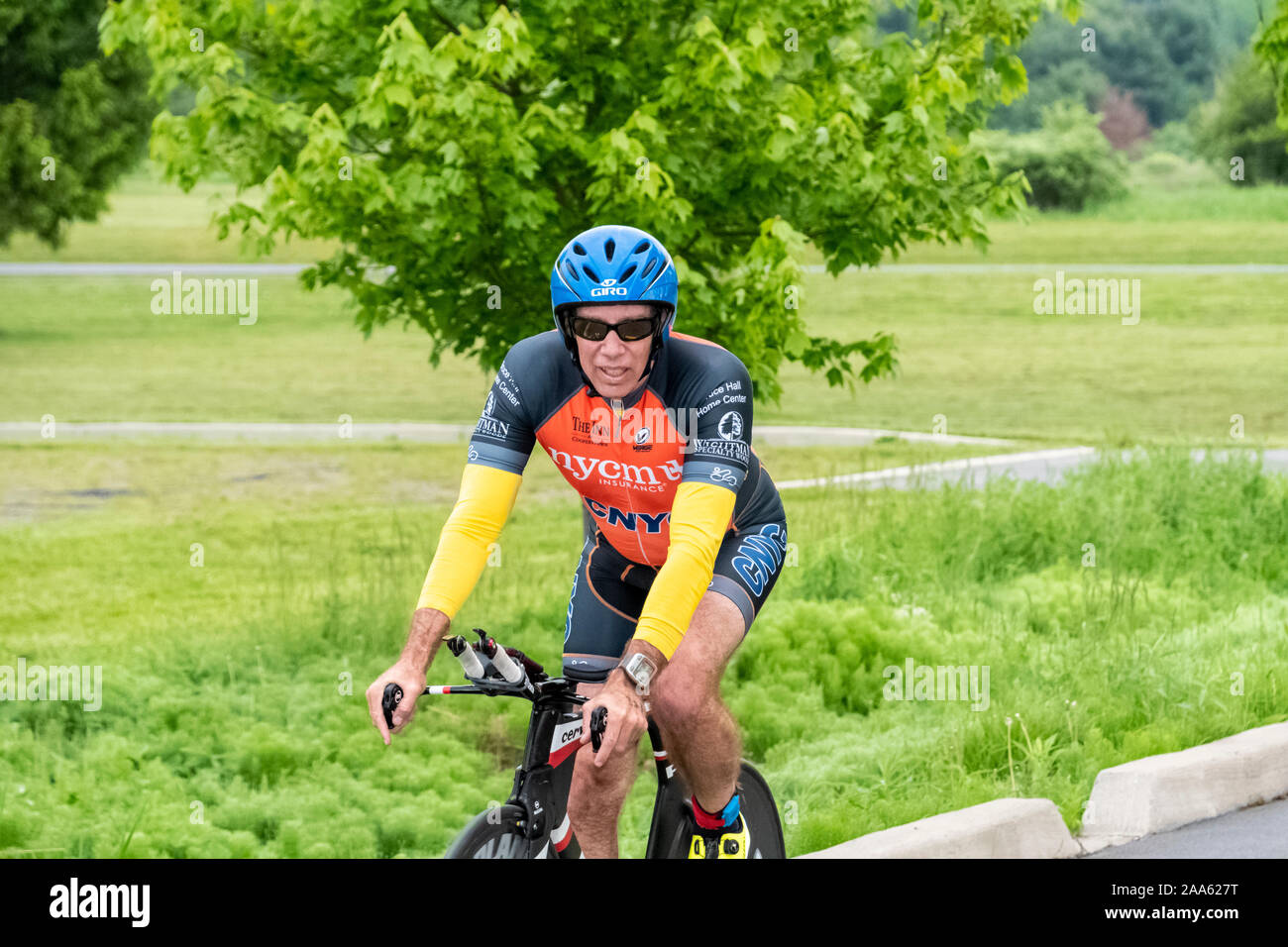 Cooperstown Triathlon 2019 Stock Photo