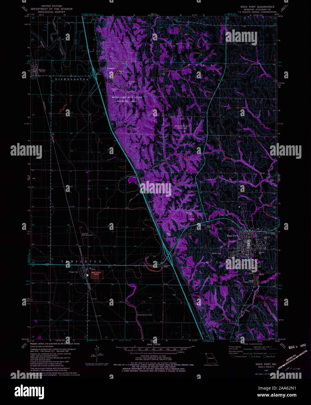 Map of rock port missouri hires stock photography and images Alamy