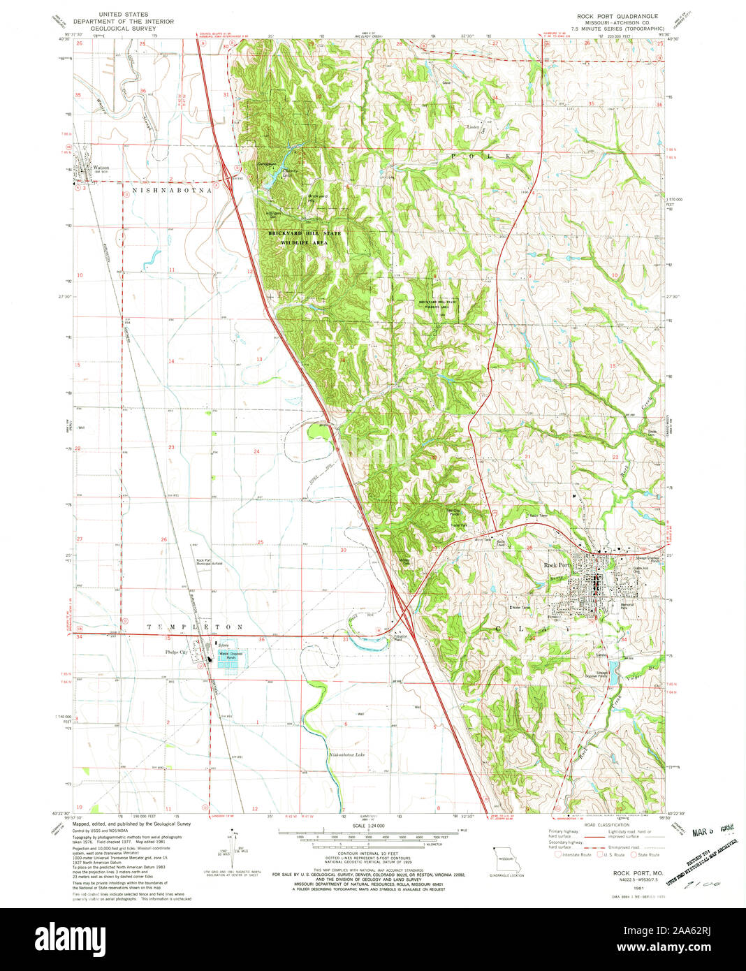 Map of rock port missouri hires stock photography and images Alamy