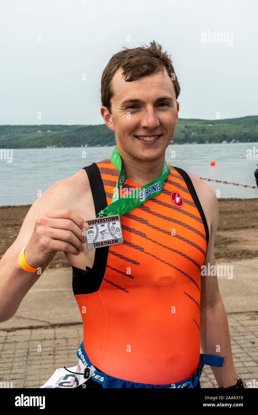 Cooperstown Triathlon 2019 Stock Photo Alamy