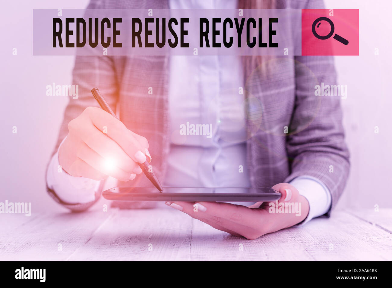 Writing note showing Reduce Reuse Recycle. Business concept for ...