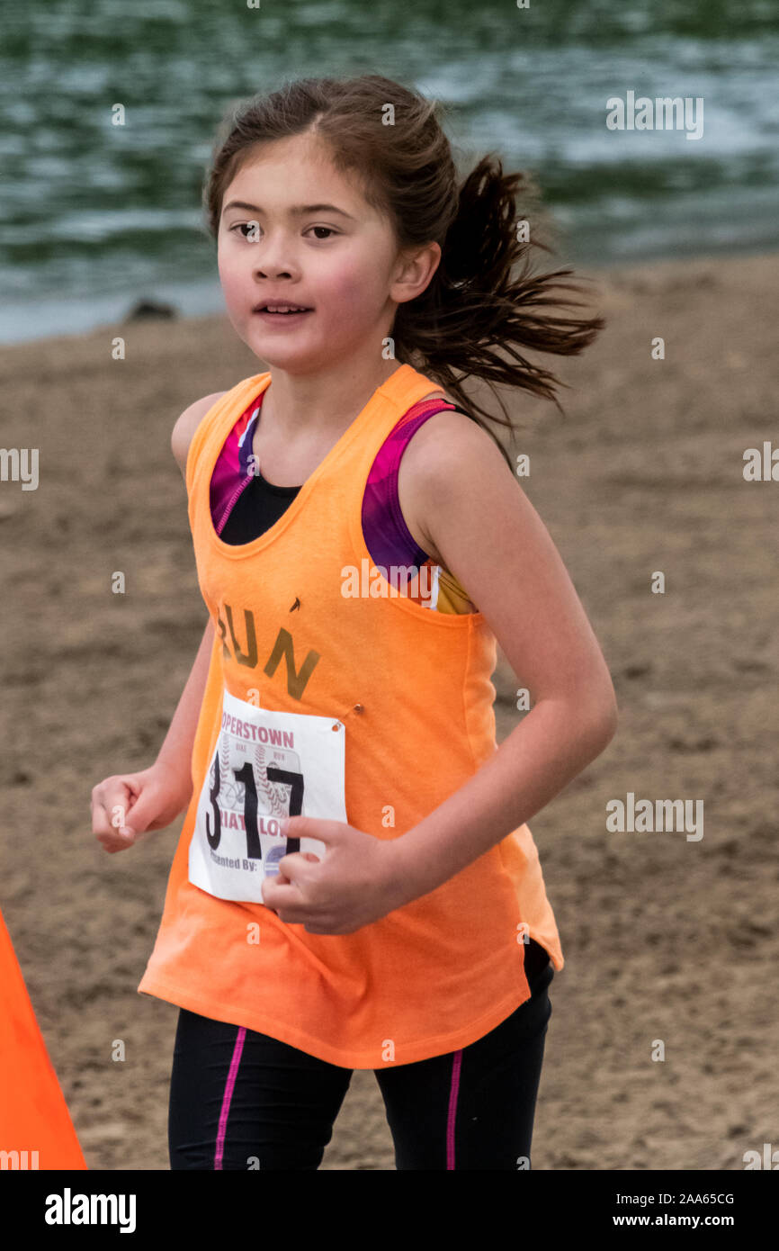 Cooperstown Triathlon 2019 Stock Photo