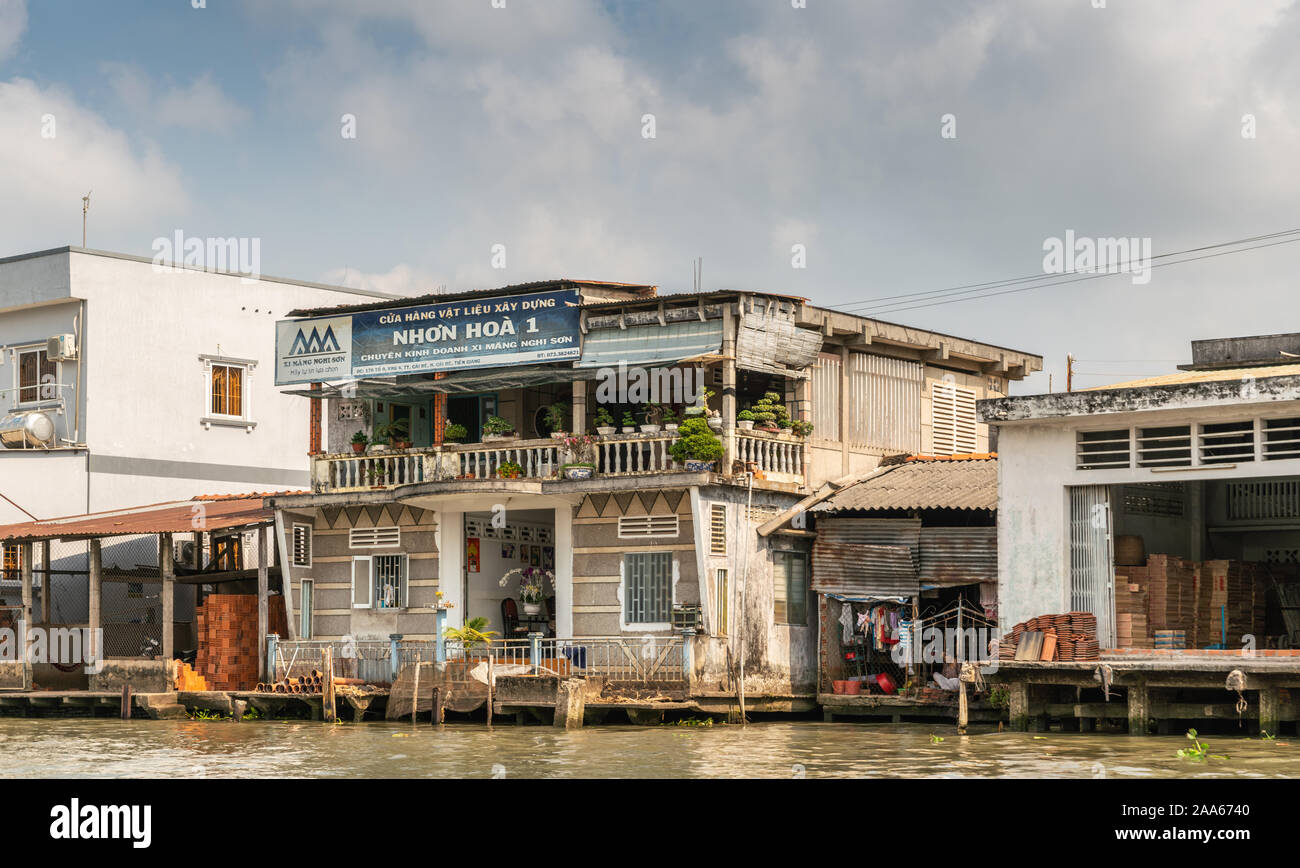 Cai Be Mekong Delta Vietnam March 13 2019 Along Kinh 28