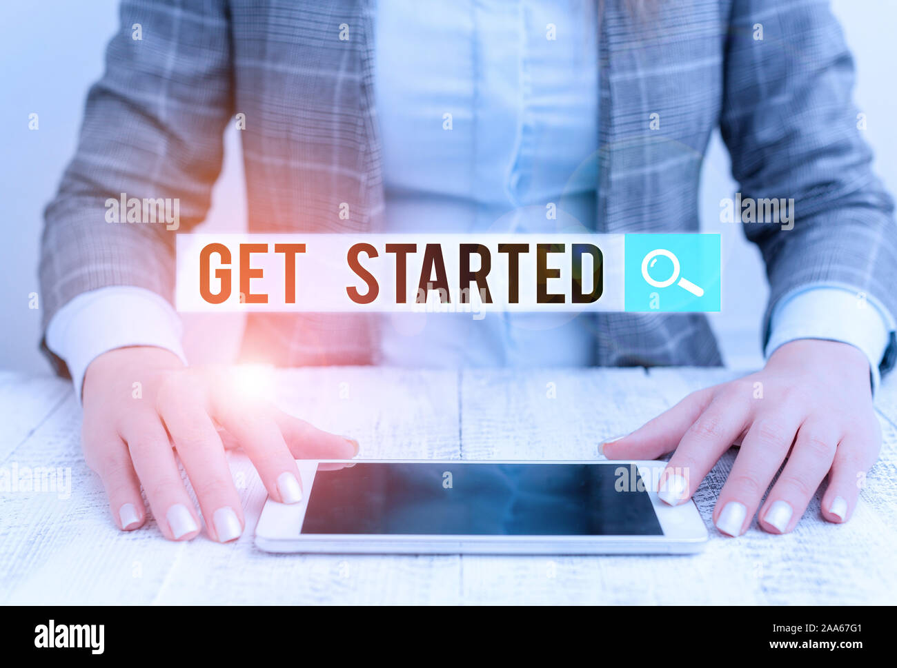 Get Started Example Handwriting text Get Started. Conceptual photo Begin an important ...