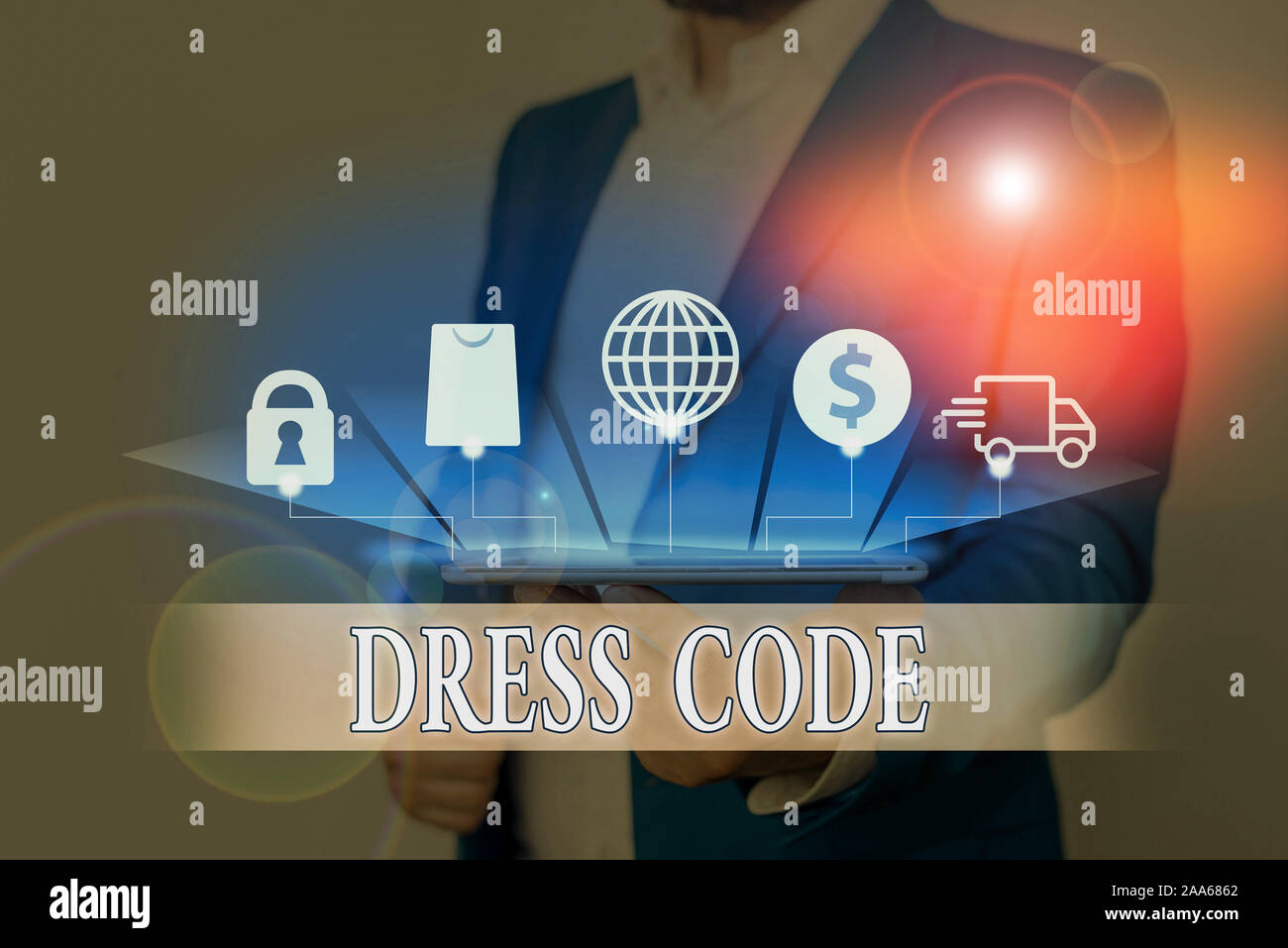 Text sign showing Dress Code. Business photo showcasing an accepted way ...