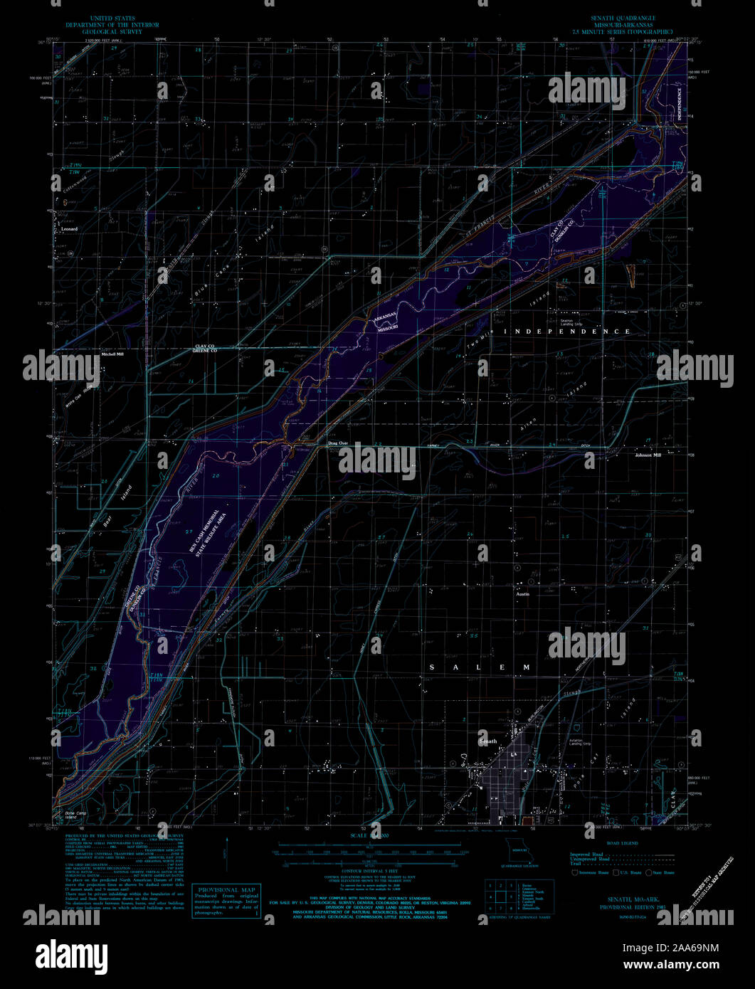 Senath map hires stock photography and images Alamy