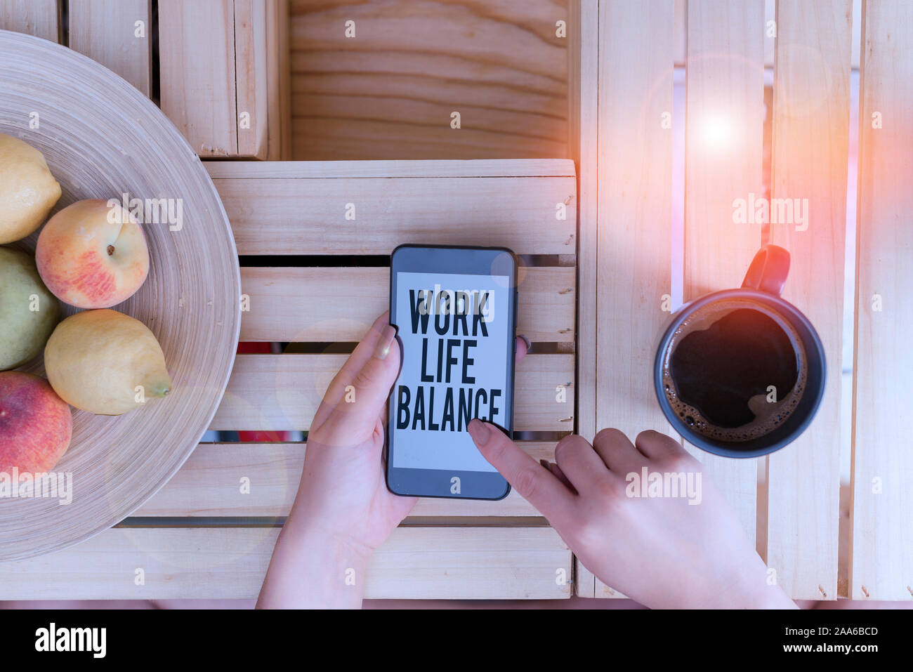 Writing note showing Work Life Balance. Business concept for Division ...