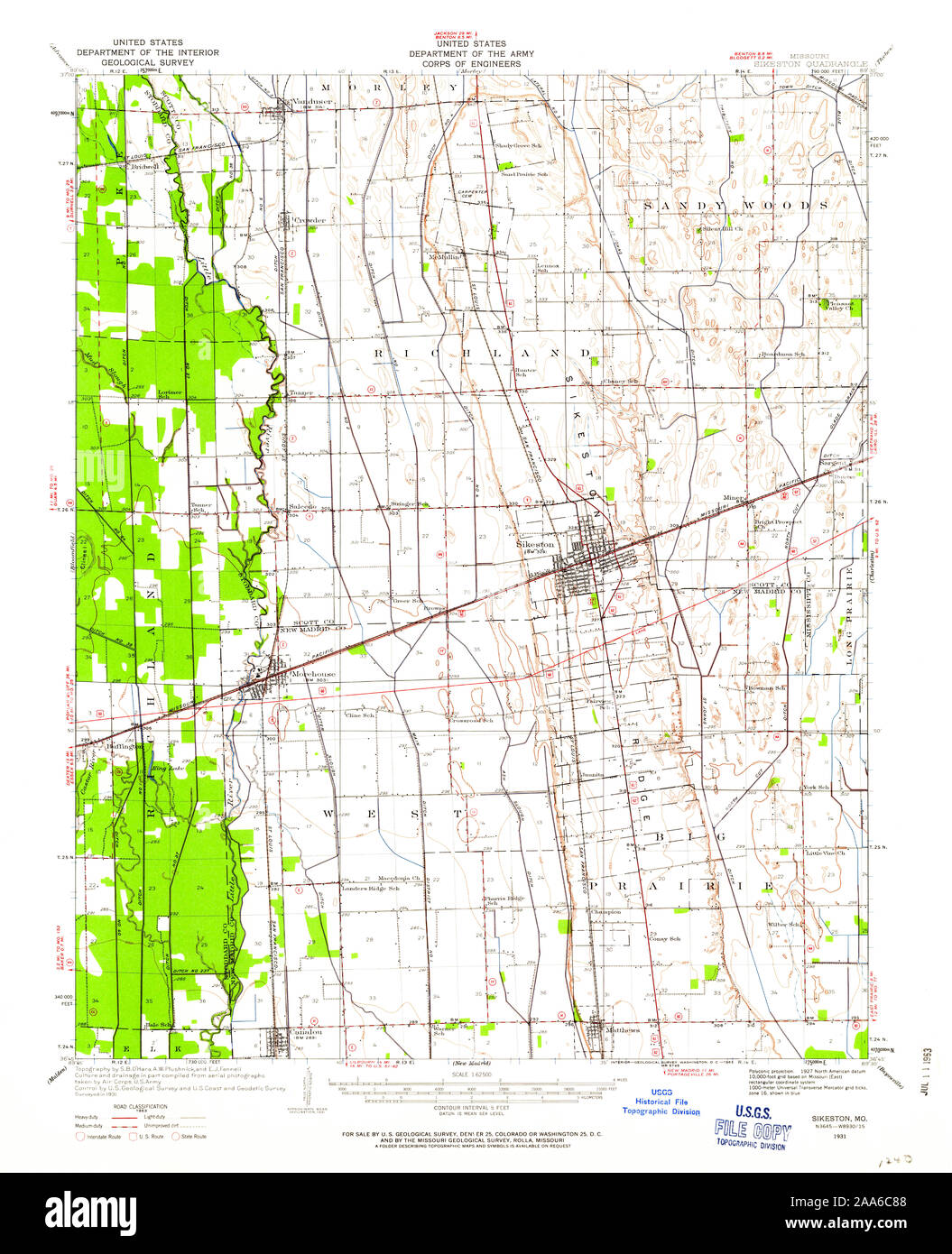 Map of sikeston hires stock photography and images Alamy