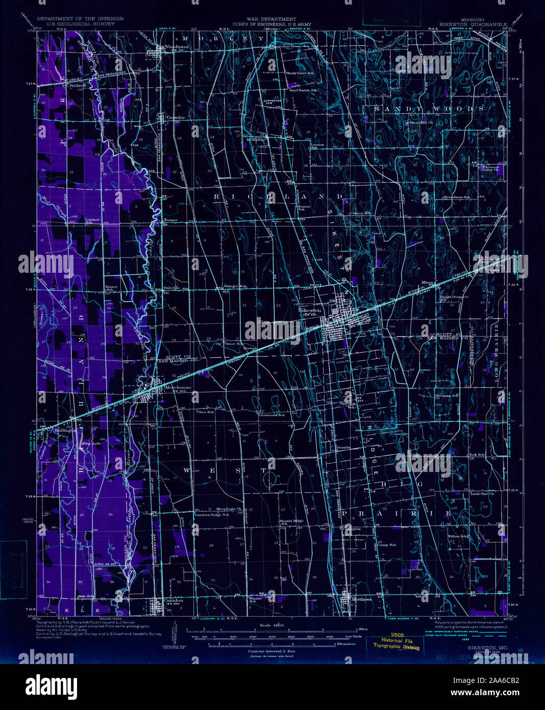 Sikeston map hires stock photography and images Alamy