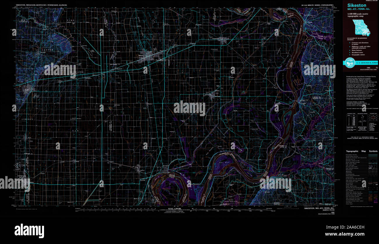 Map of sikeston missouri hires stock photography and images Alamy