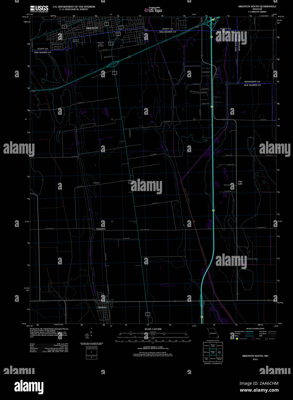 Map of sikeston missouri hires stock photography and images Alamy