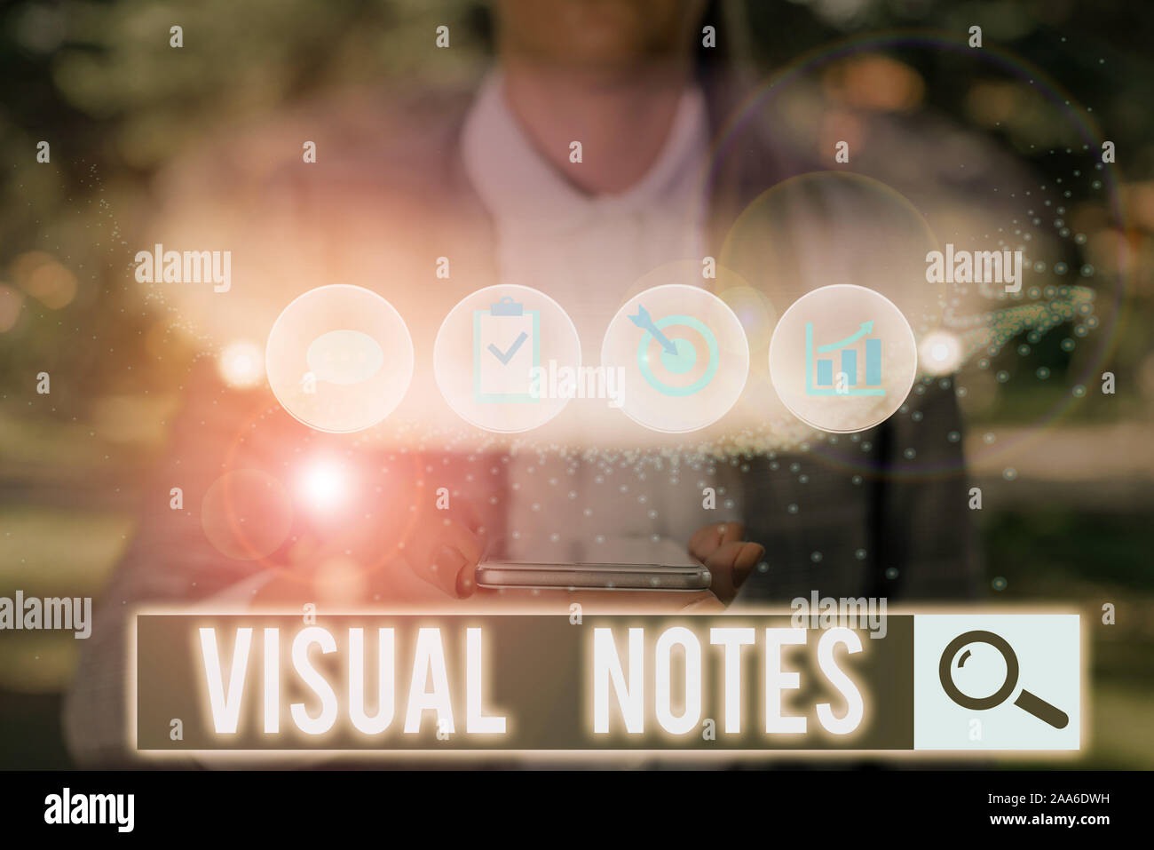 Text sign showing Visual Notes. Business photo text process of ...