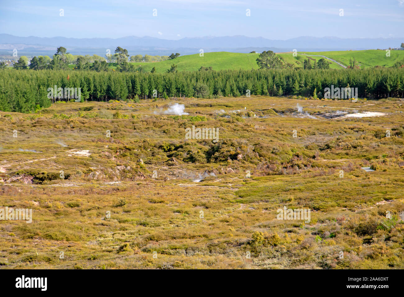 Craters of the Moon geothermal field Stock Photo