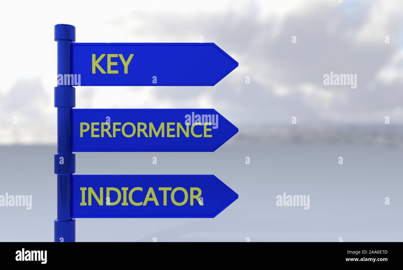 KPI (key,performence,indicator) sign 3d render Stock Photo - Alamy
