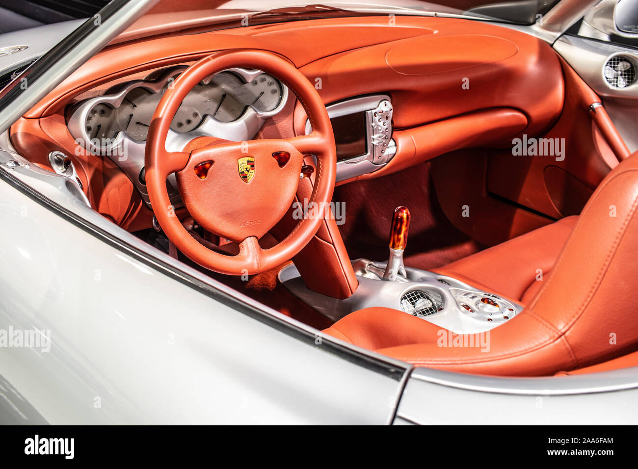 Stuttgart, Germany, Sep 2019 Porsche Boxster concept 1993 at Stuttgart ...