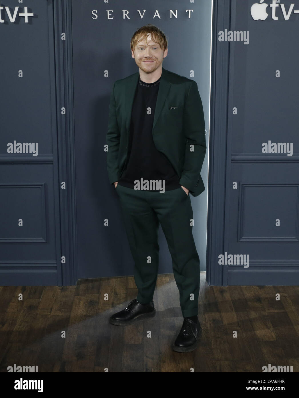 New York, United States. 19th Nov, 2019. Rupert Grint arrives on the ...