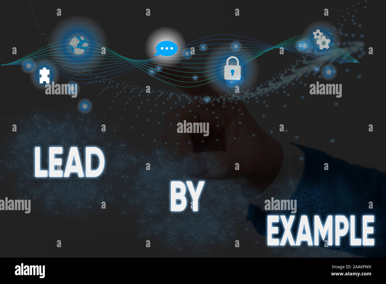 Lead By Example Message Text sign showing Lead By Example. Business photo showcasing Be a ...