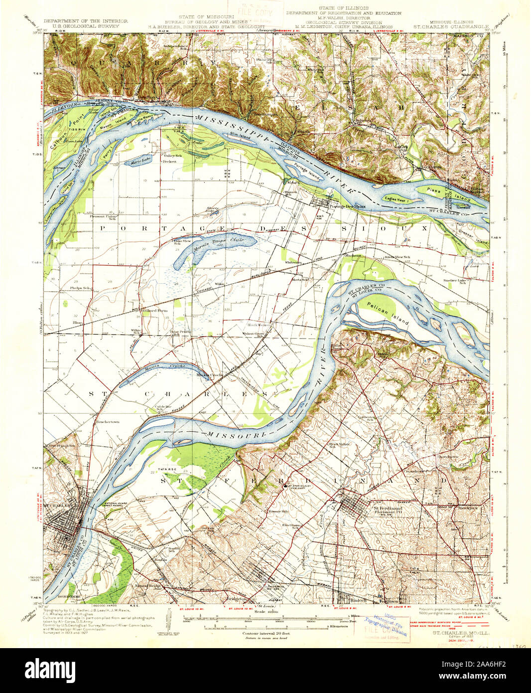 Map of st charles missouri hi-res stock photography and images - Alamy