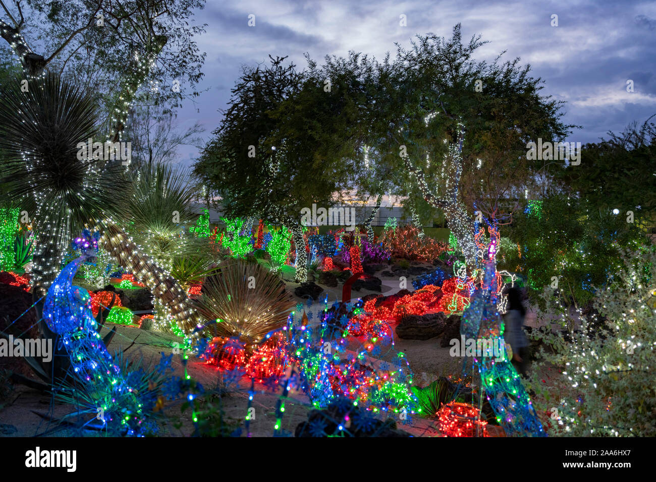 Night view of many Christmas lights at Henderson, Nevada Stock Photo Alamy