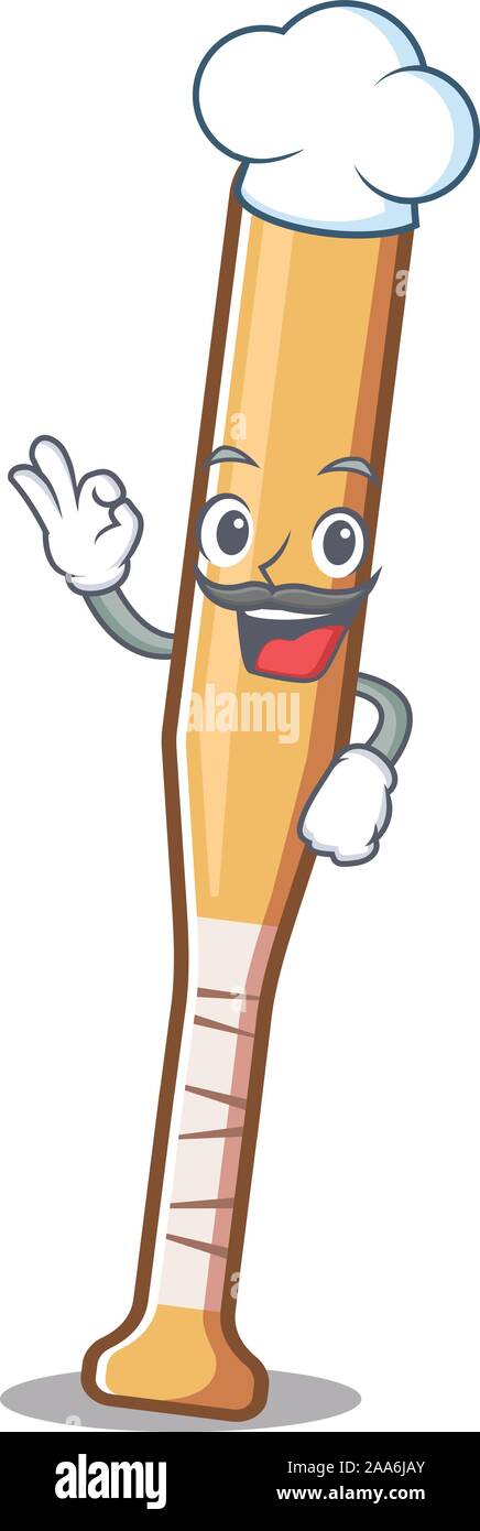 Character baseball bat in cartoon chef shape Stock Vector Image & Art ...
