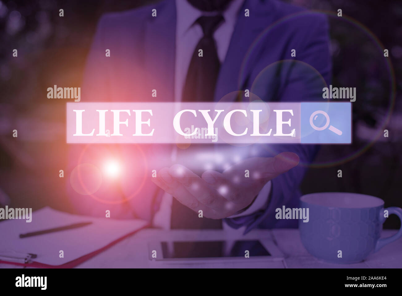 Signify Life Cycle Text sign showing Life Cycle. Business photo showcasing the series of ...