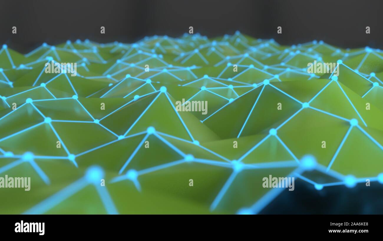 Abstract network of backgorund, 3d render Stock Photo - Alamy