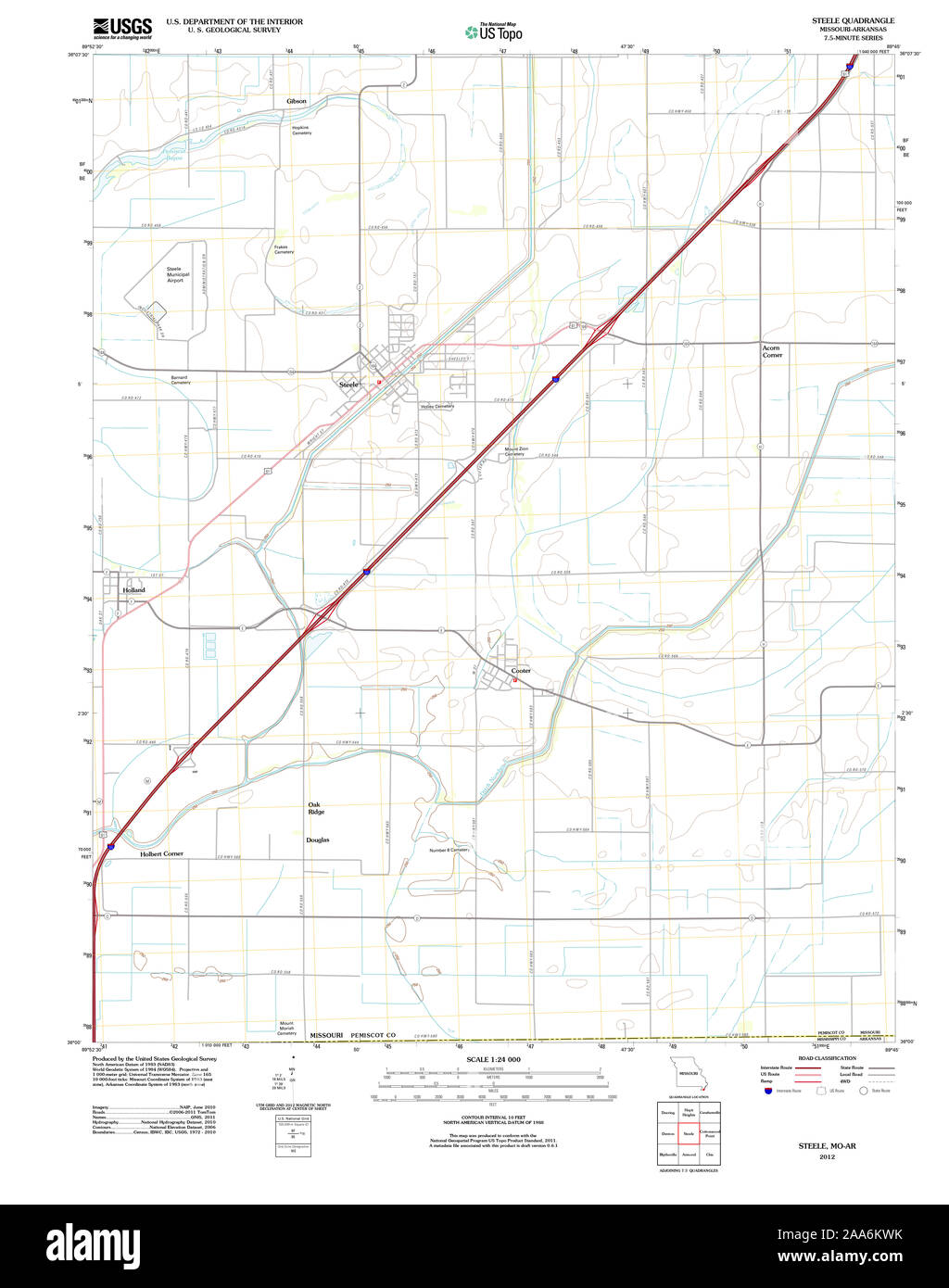 Map of steele missouri Cut Out Stock Images & Pictures Alamy