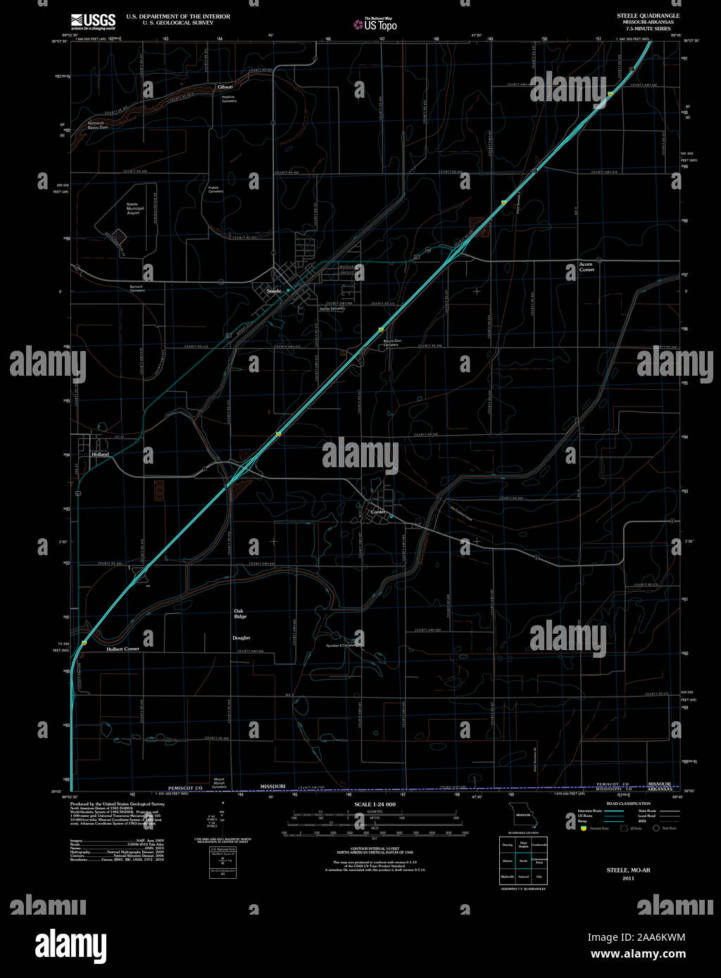 Map of steele missouri hires stock photography and images Alamy