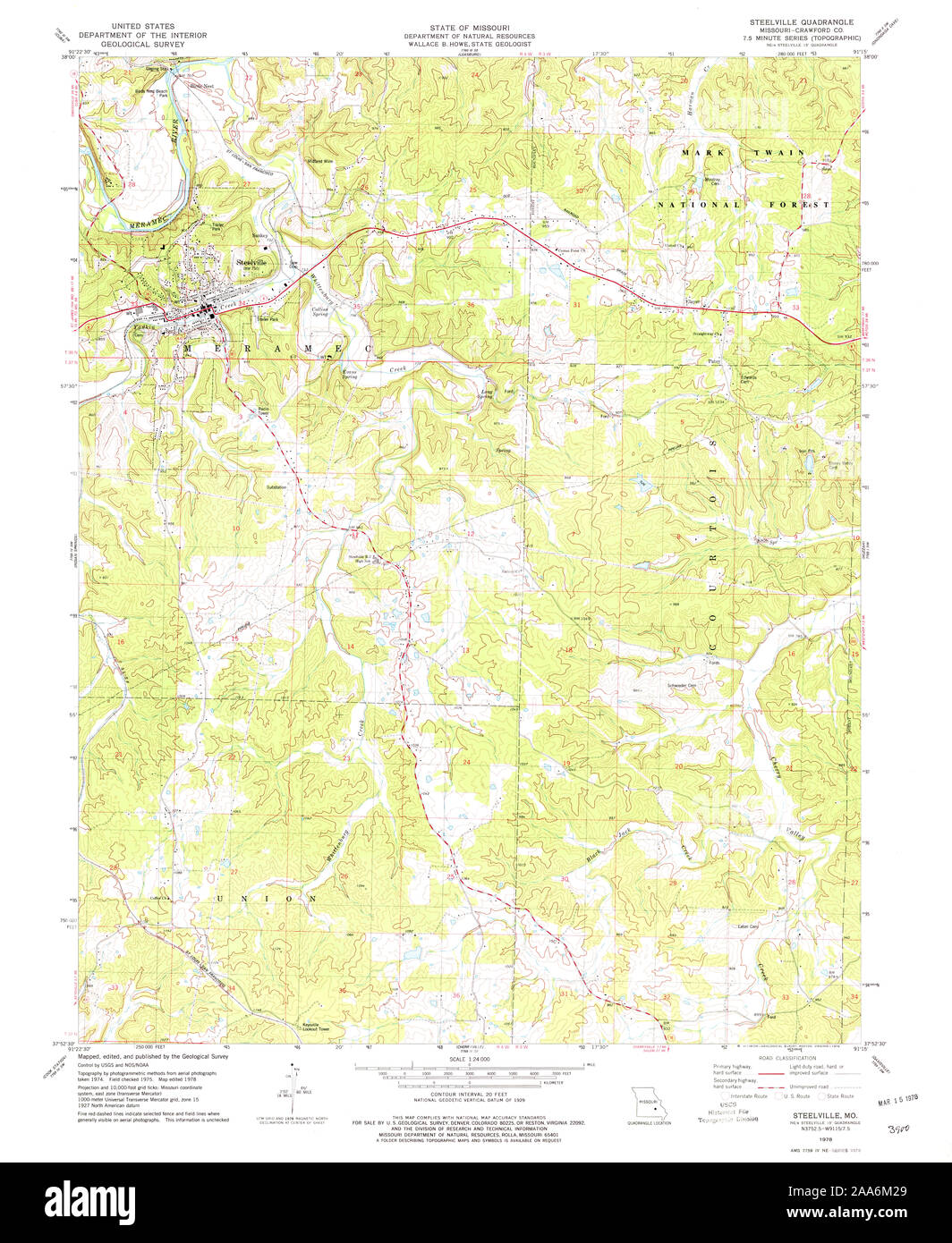 Map of steelville Cut Out Stock Images & Pictures Alamy