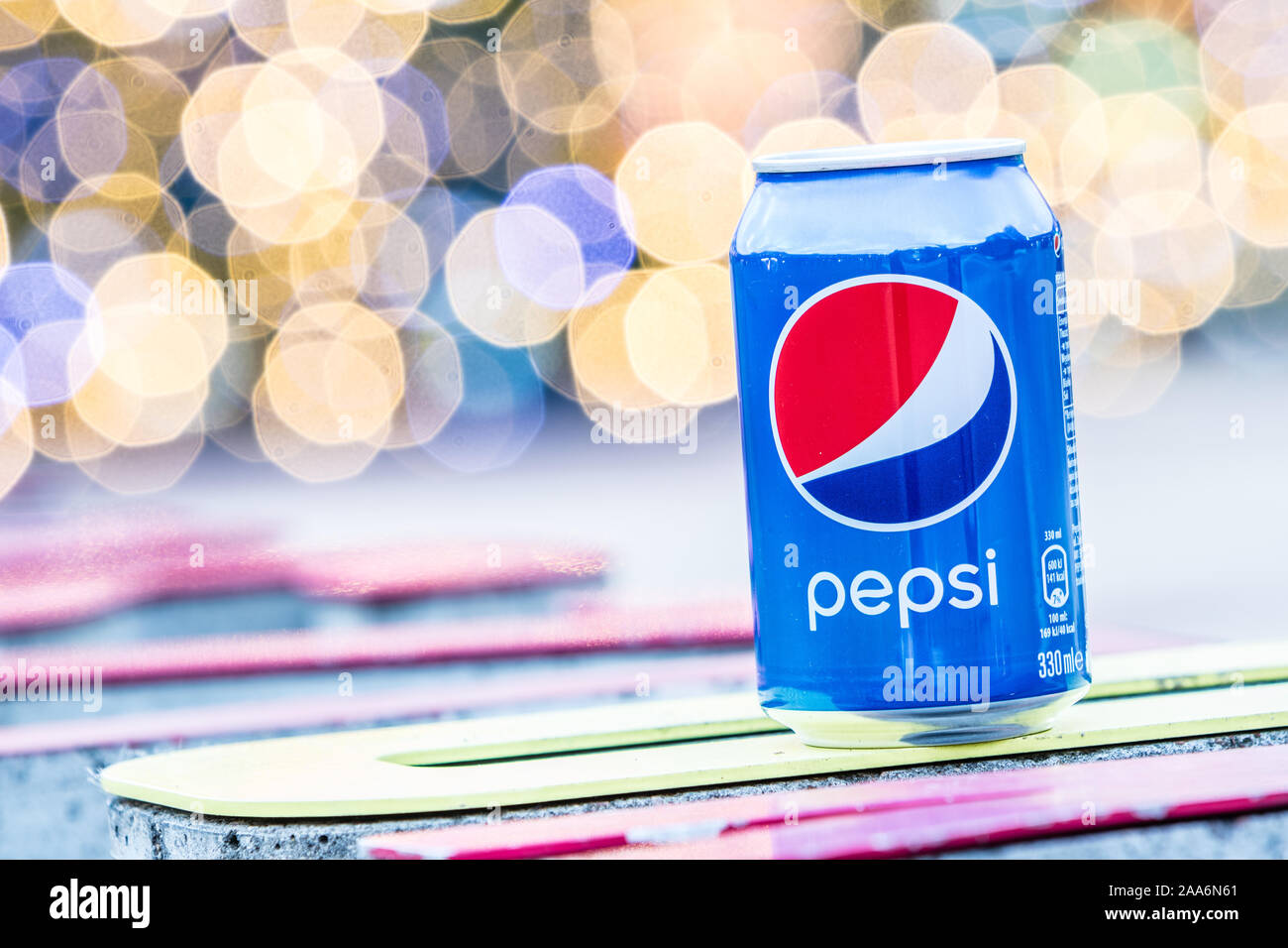Pepsi can is a carbonated soft drink produced by PepsiCo. Created in