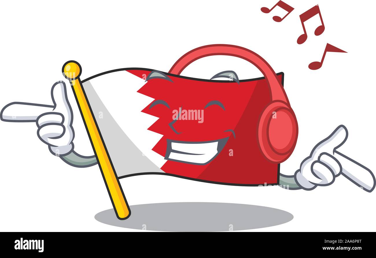 Download Bahrain Flag Cartoon Background