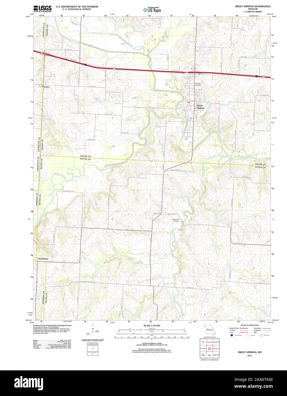 Map of sweet springs Cut Out Stock Images & Pictures Alamy