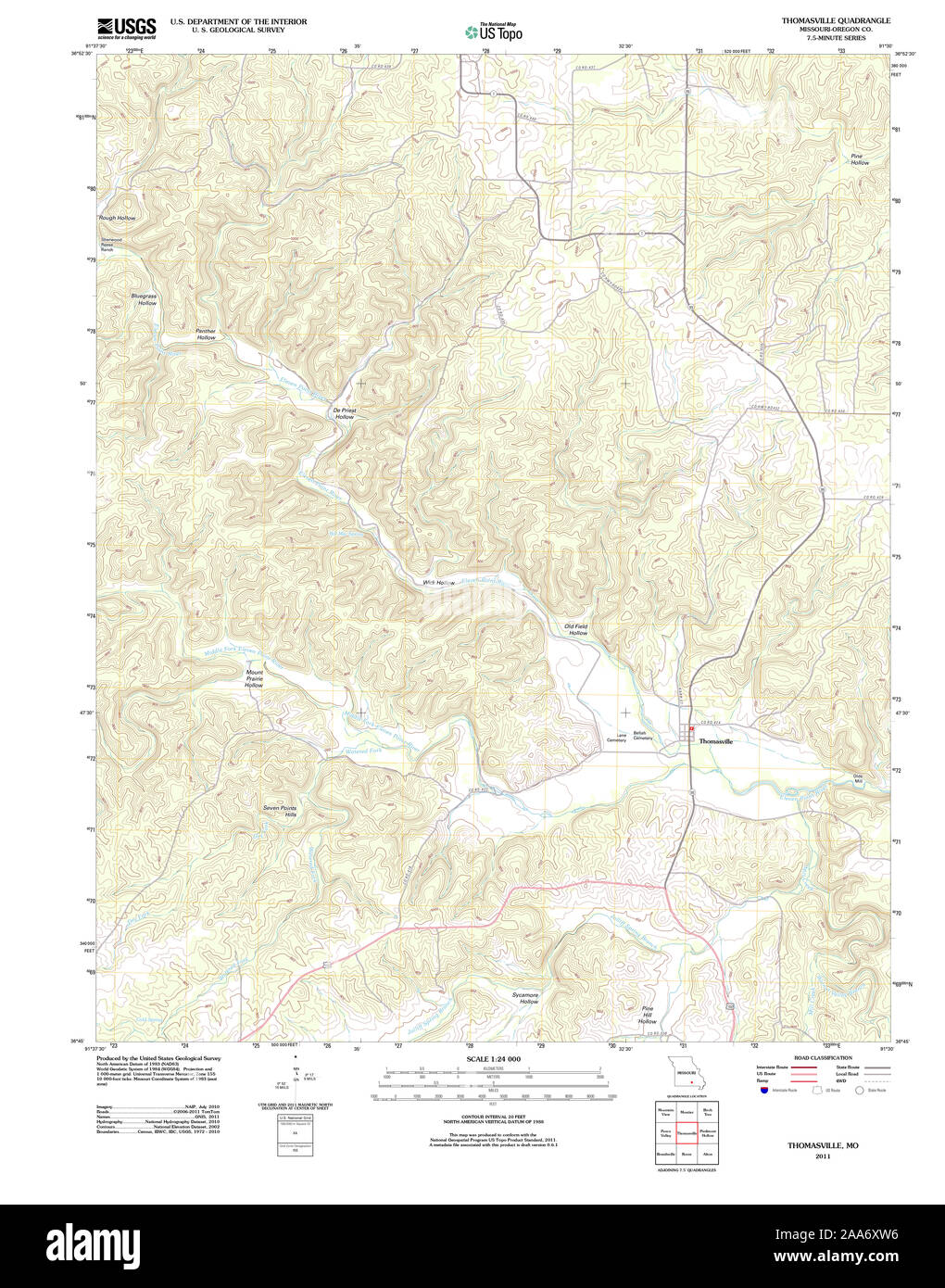 Map of thomasville hi-res stock photography and images - Alamy