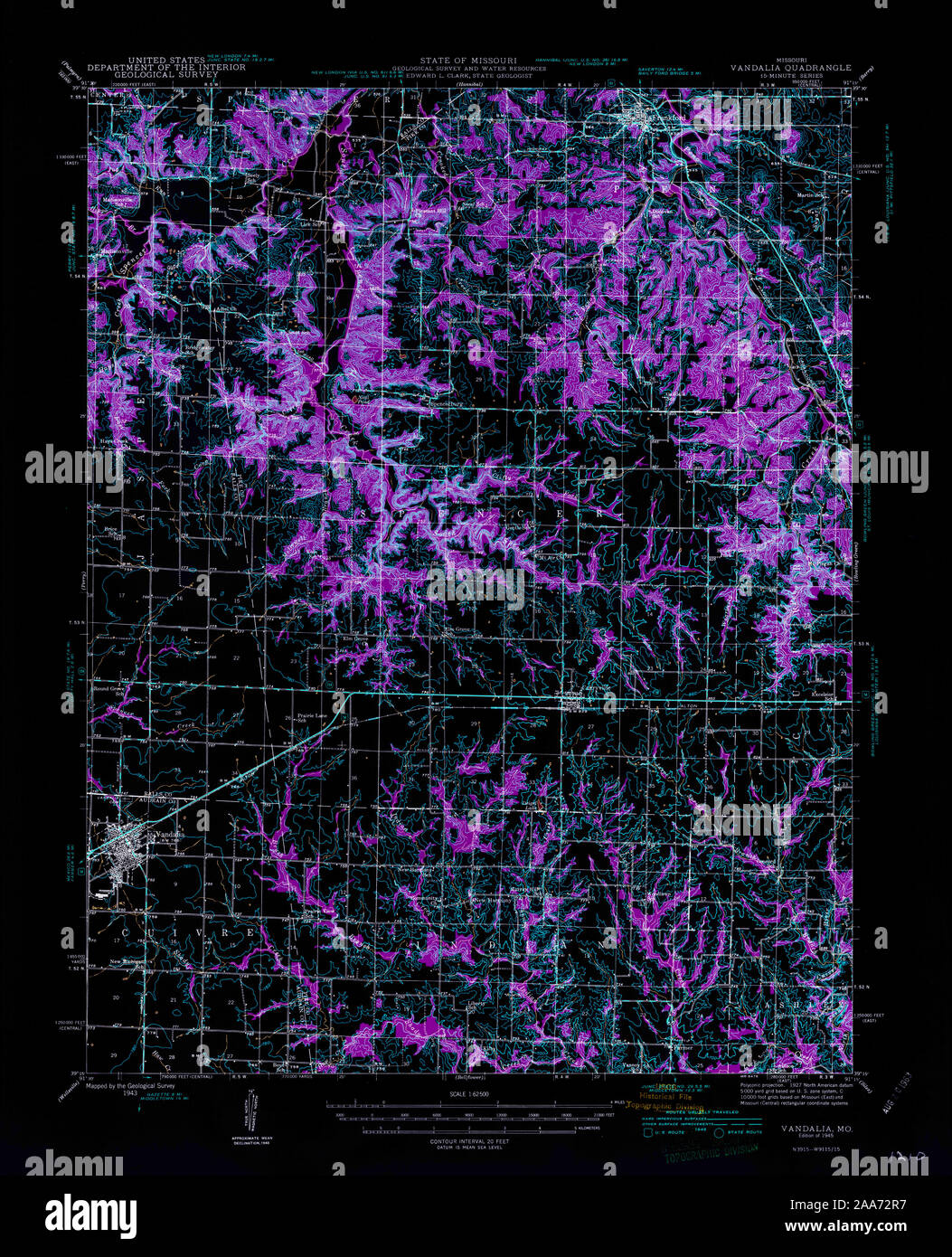 Map of vandalia missouri hires stock photography and images Alamy