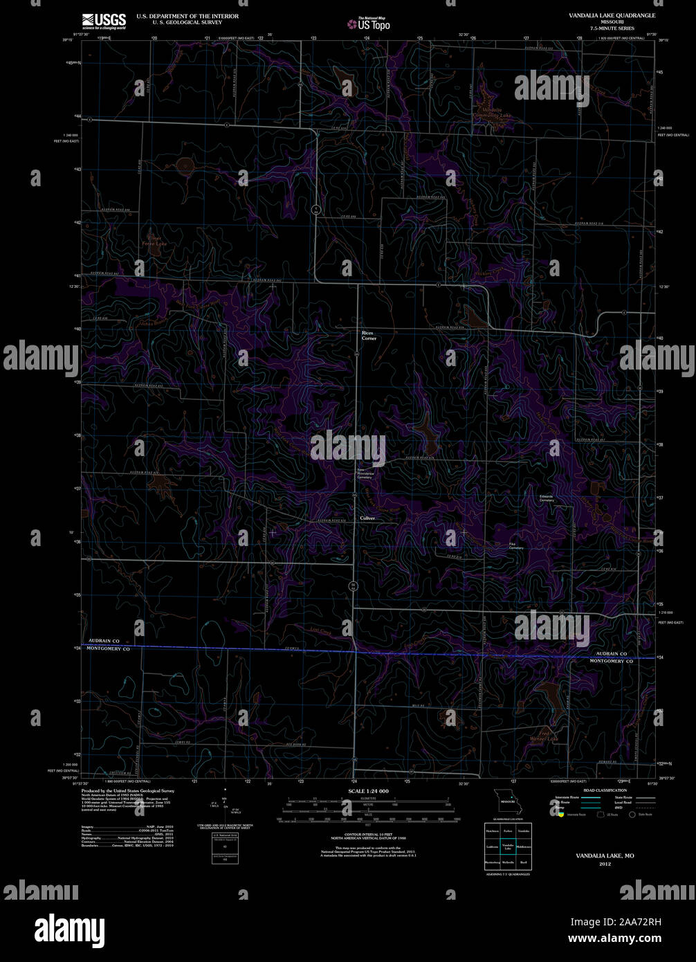Map of vandalia missouri hires stock photography and images Alamy