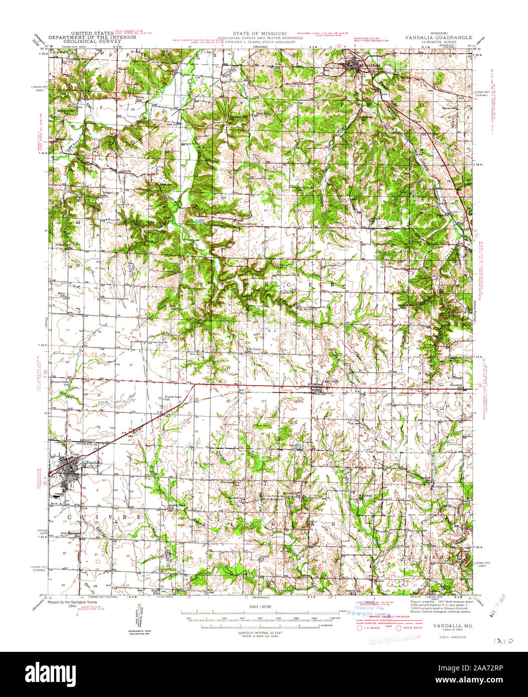 Map of vandalia missouri hires stock photography and images Alamy