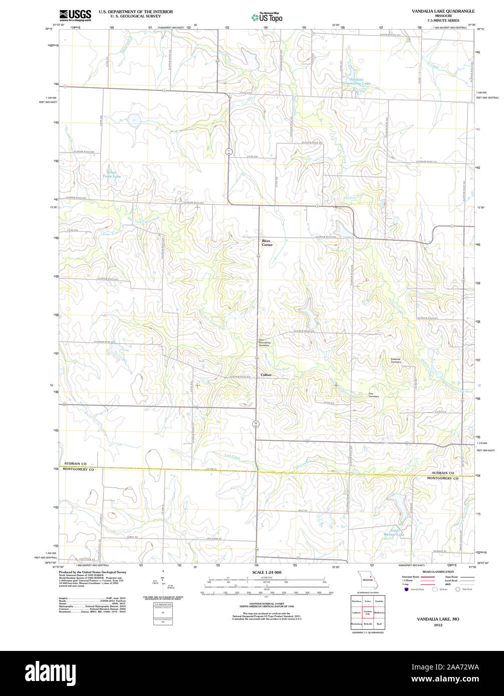 Map of vandalia missouri hires stock photography and images Alamy