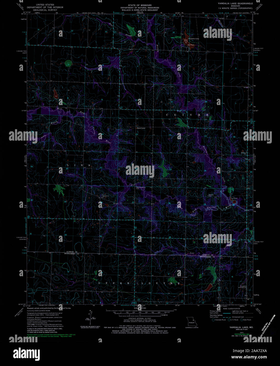 Map of vandalia missouri hires stock photography and images Alamy