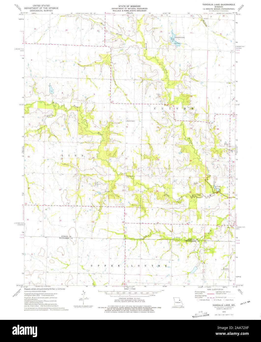 Map of vandalia missouri hires stock photography and images Alamy