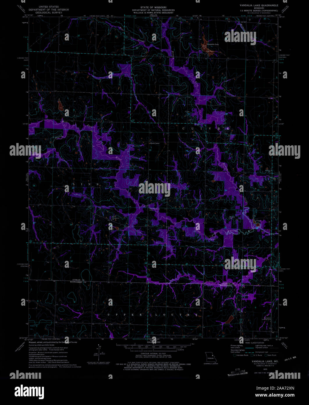 Map of vandalia missouri hires stock photography and images Alamy