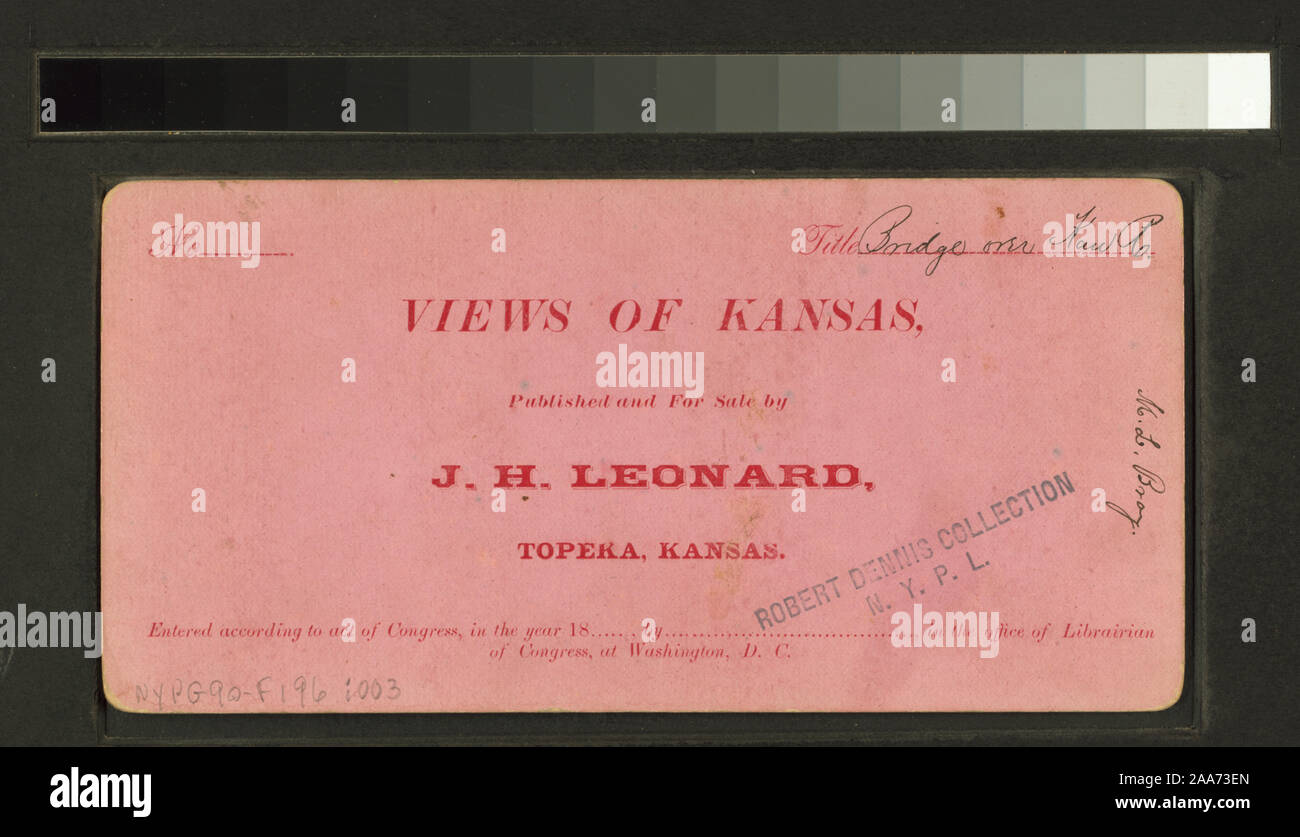 Bridge over Kaw river.; Bridge over Kaw river Stock Photo Alamy