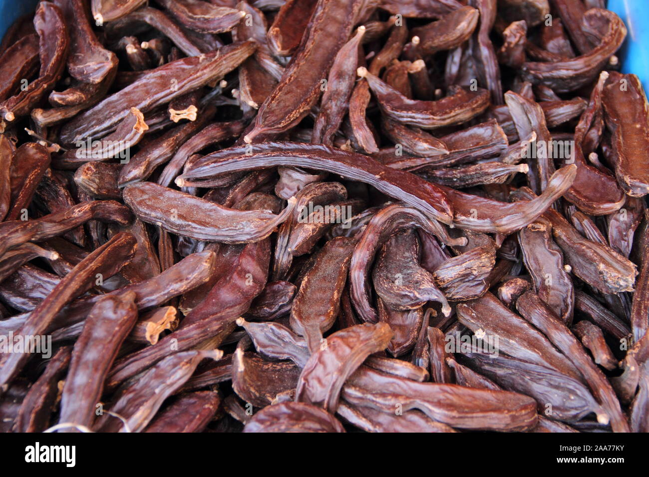 Carob for sale on a market in Croatia Stock Photo Alamy